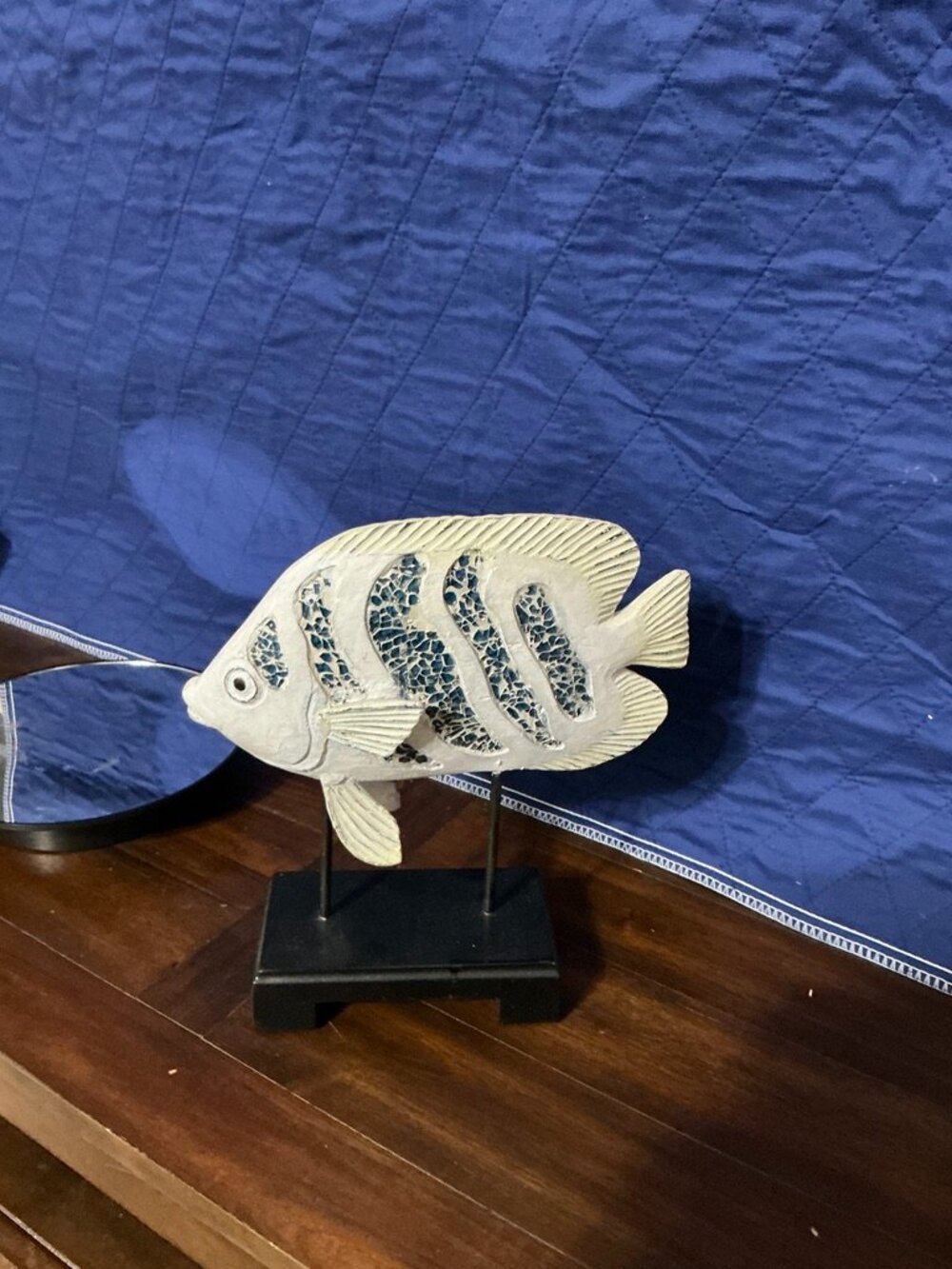 Coastal Mosaic Fish Sculpture Decor - Picture 2 of 3